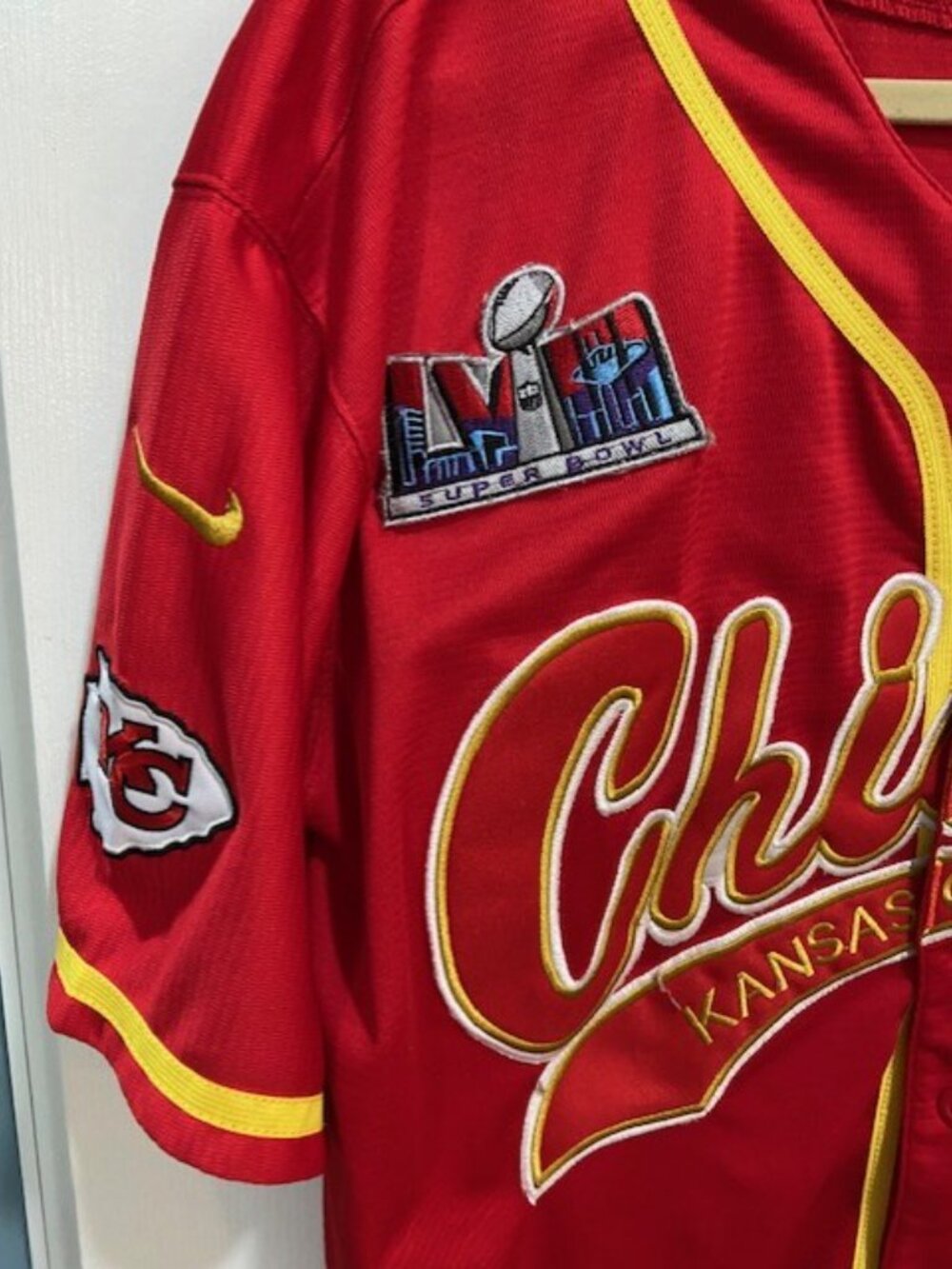 Mahomes KC Baseball type Nike Jersey - Picture 4 of 5